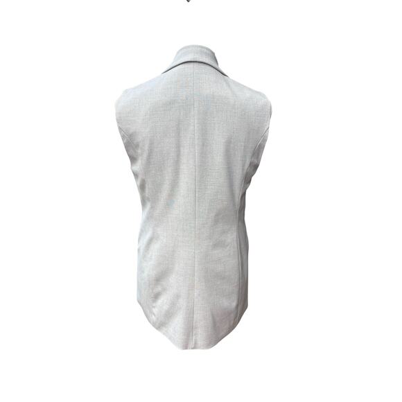 Zara Grey Double Button Collared Menswear Style Vest - Picture 5 of 10